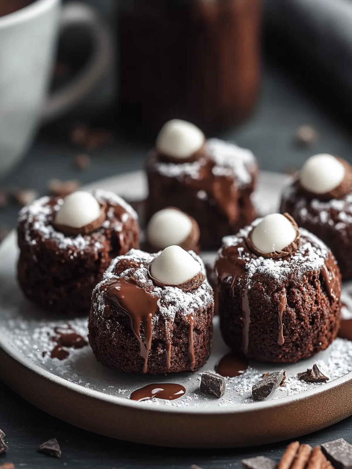 Hot Cocoa Brownie Bites for Cozy Winter Indulgence 3 Hot Cocoa Brownie Bites