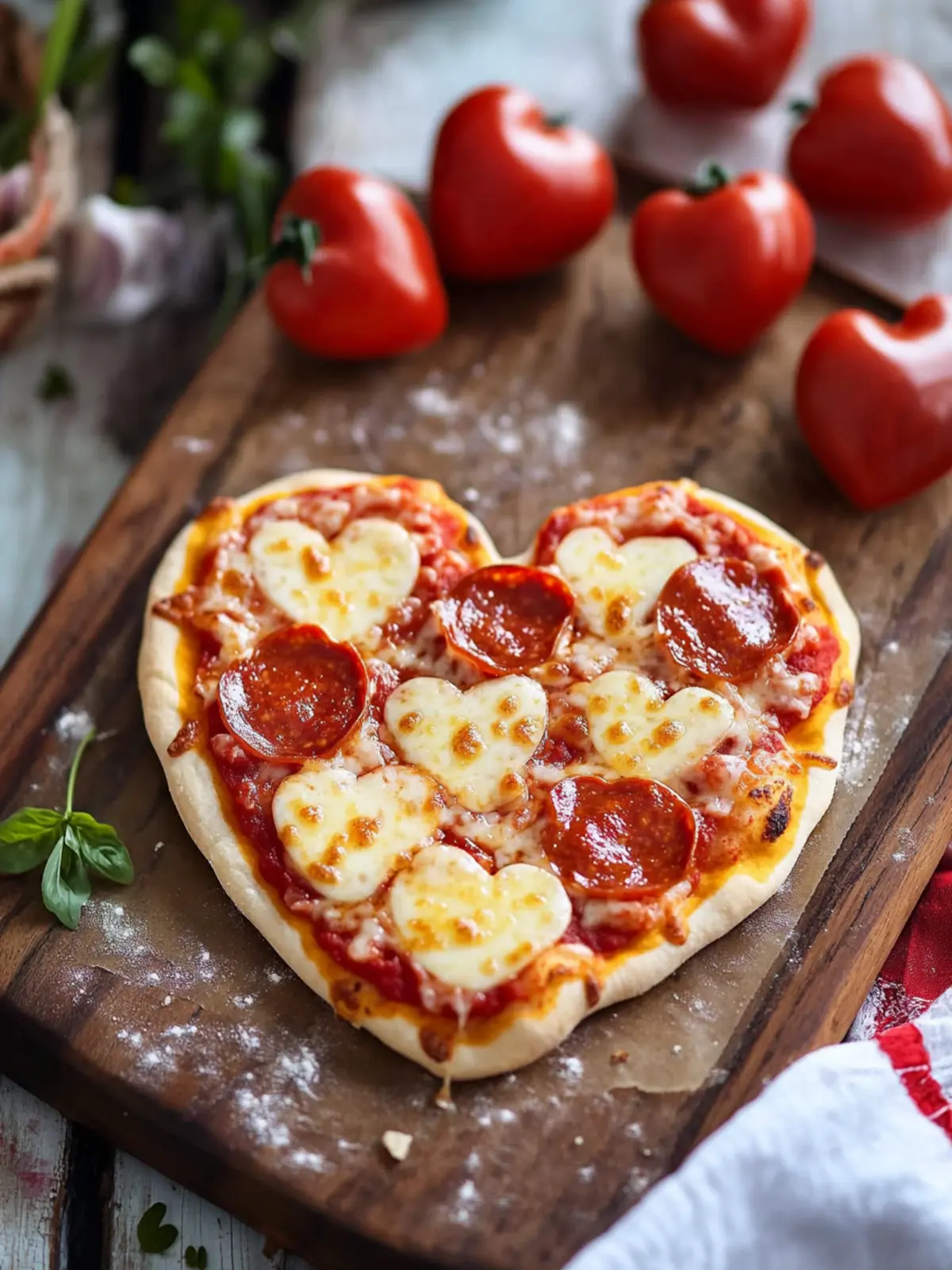 Heart Shaped Pizza: Easy Mini Recipes for a Fun Family Lunch 2 Heart Shaped Pizza