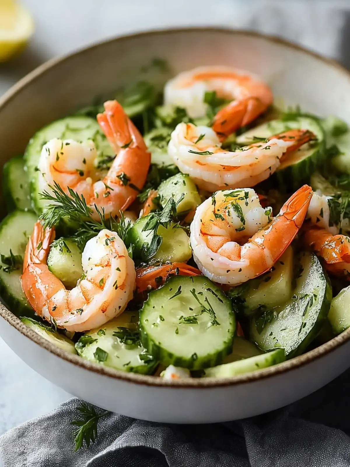 Cucumber Shrimp Salad: Light, Zesty, and Perfectly Refreshing 2 Cucumber Shrimp Salad