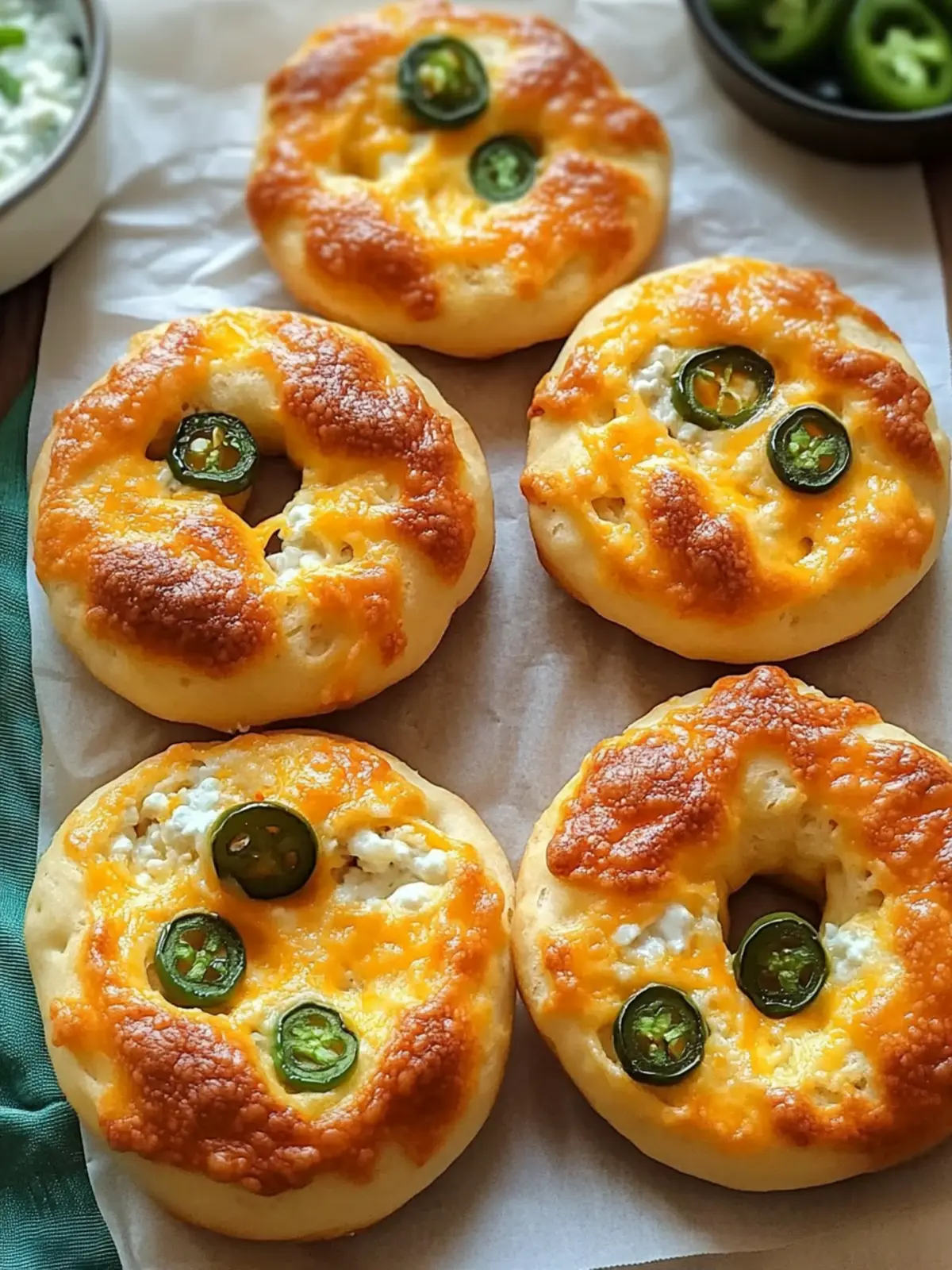 Baked Jalapeno Cheddar Protein Bagels With Cottage Cheese Delight 3 Baked Jalapeno Cheddar Protein Bagels With Cottage Cheese