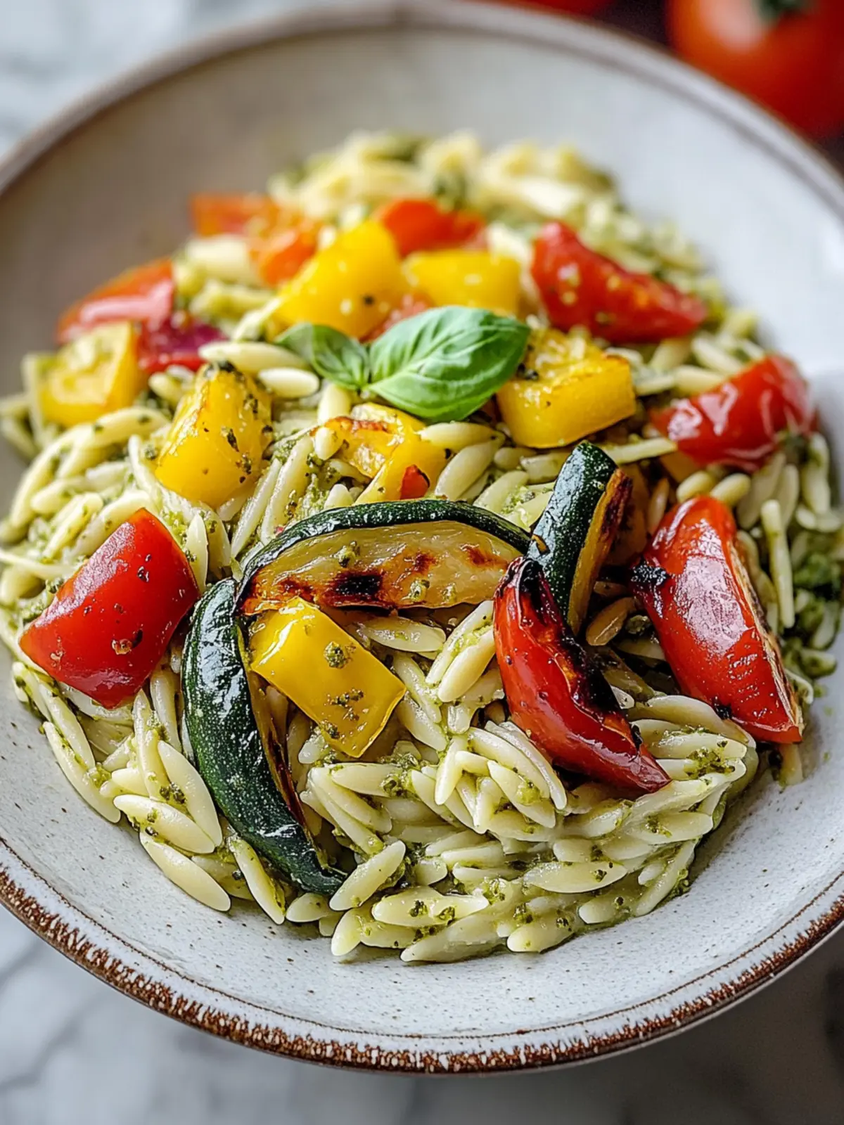 Creamy Pesto Orzo with Roasted Veg: A Quick Comfort Delight 4 Creamy Pesto Orzo with Roasted Veg