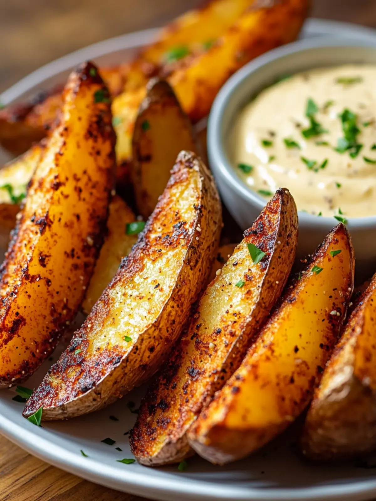 Crispy Cajun Potato Wedges With Garlic Aioli You ll Crave 2 Crispy Cajun Potato Wedges With Garlic Aioli