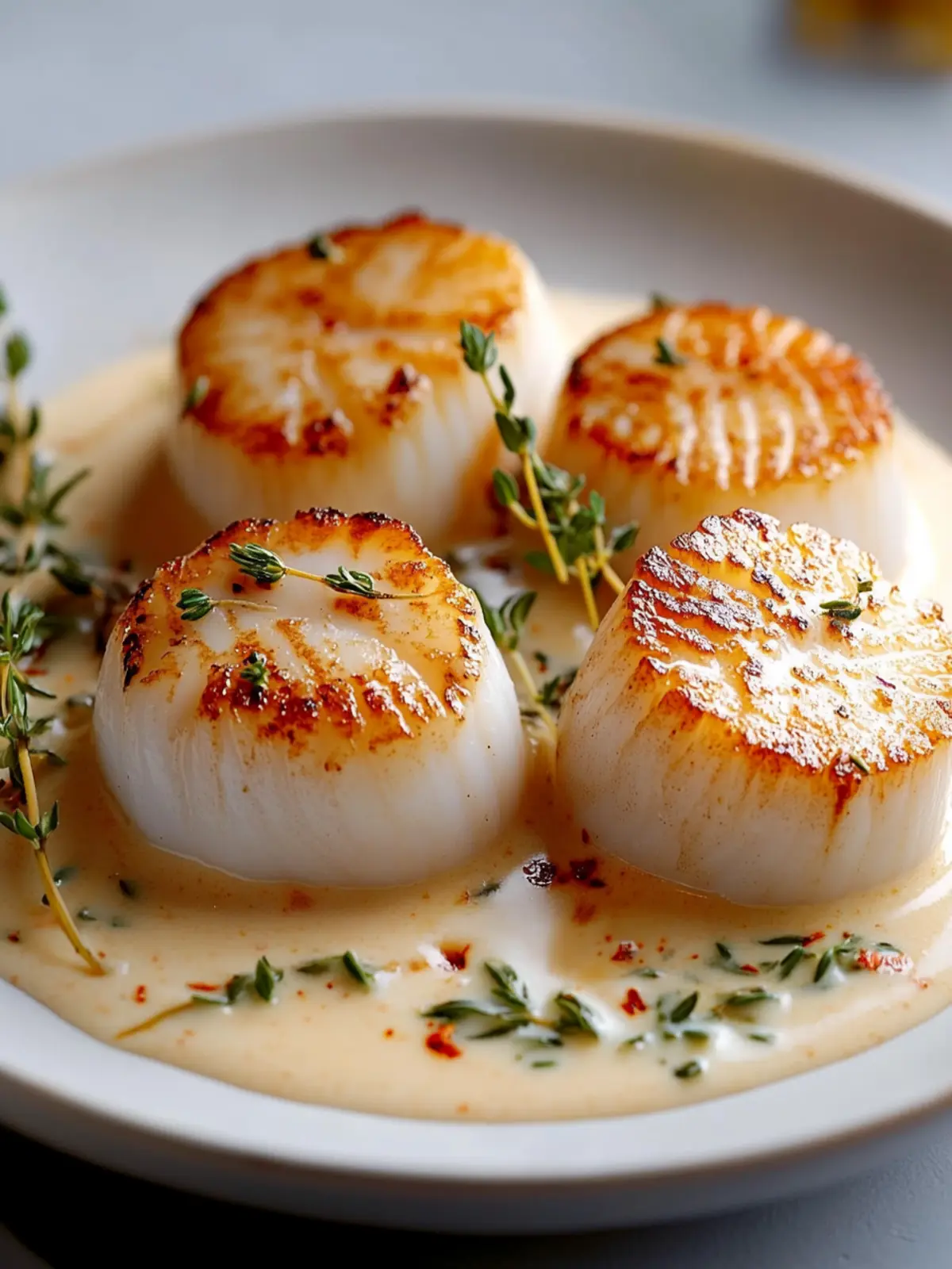 Indulge in Elegant Scallops with Vodka Cream Sauce Tonight 2 Elegant Scallops with Vodka Cream Sauce