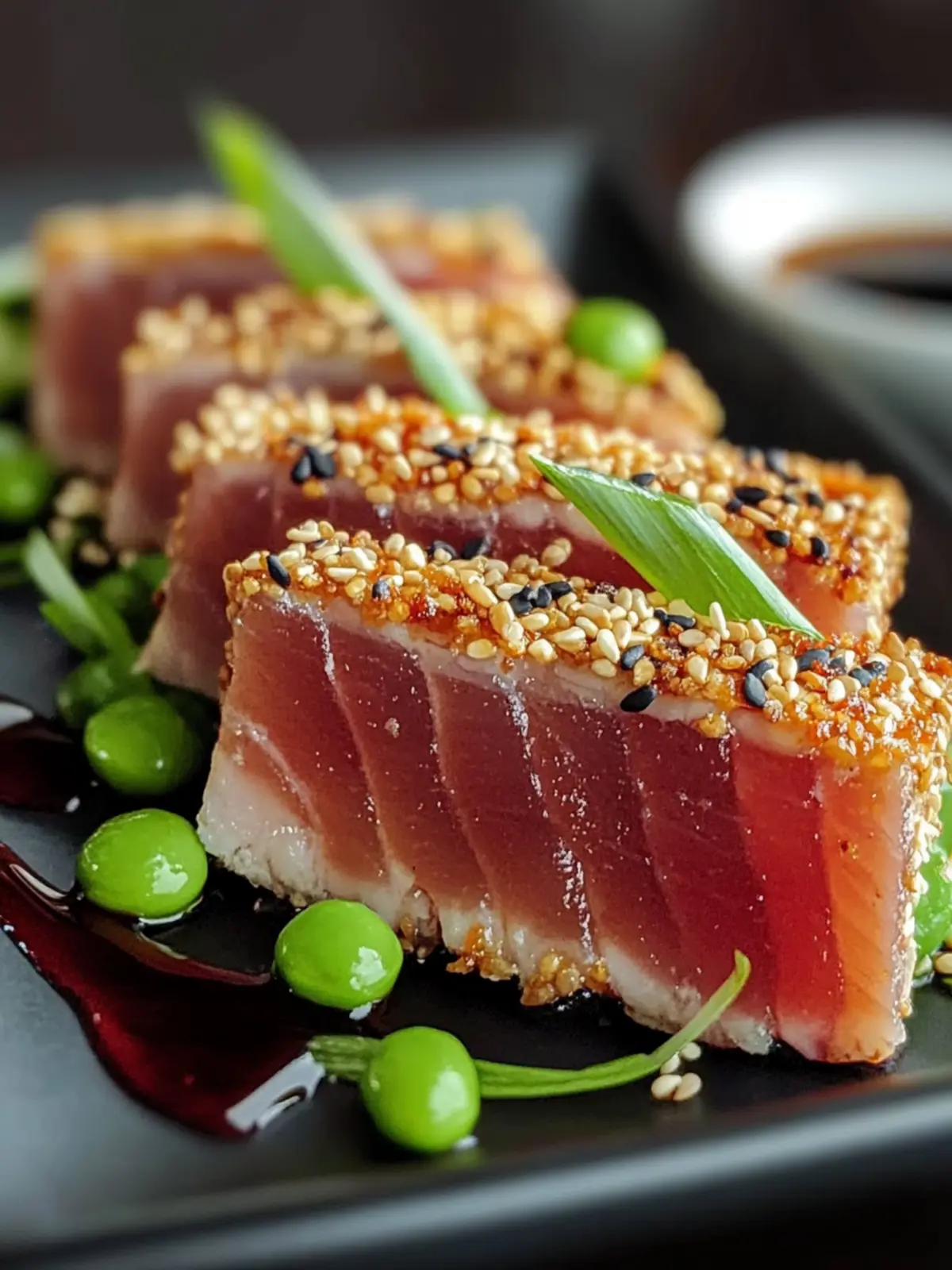 Sesame-Crusted Seared Tuna: Quick Gourmet Delight at Home 2 Sesame-Crusted Seared Tuna
