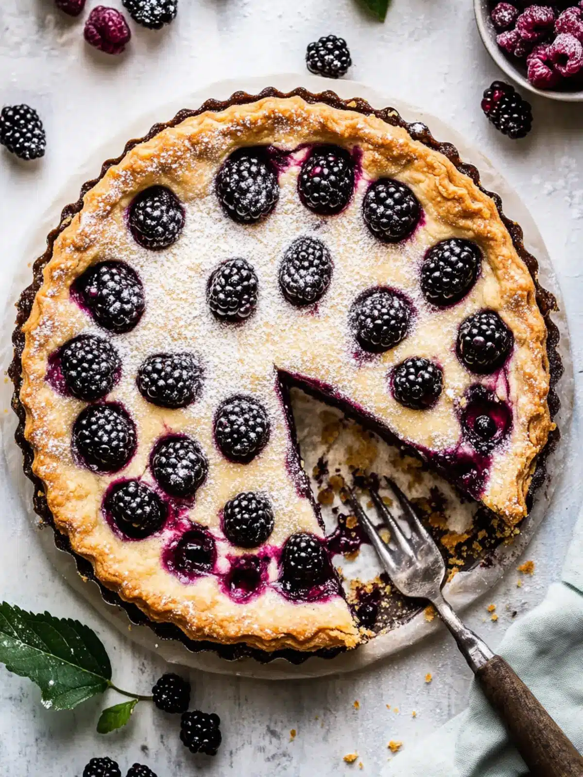 Delicious Vegan Bakewell Tart with Blackberries for Fall Bliss 3 Vegan bakewell tart with blackberries