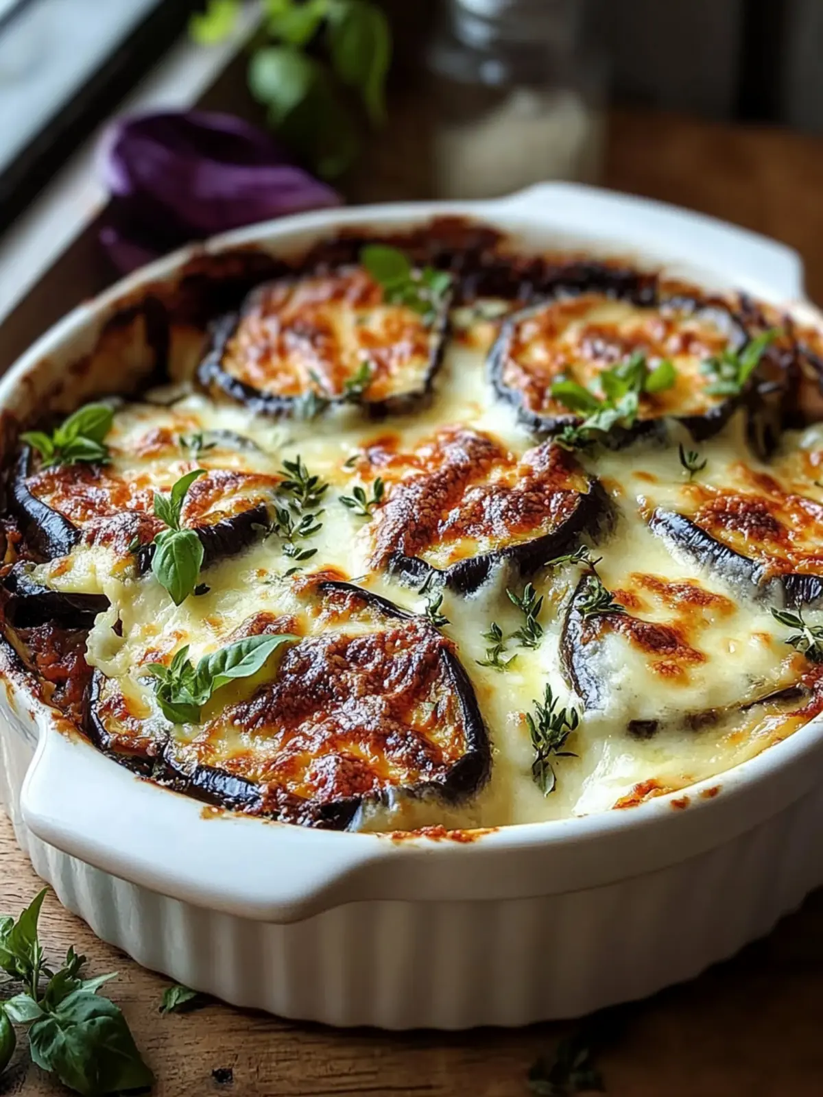 Creamy Eggplant Gratin with Mozzarella for Cozy Nights 2 Creamy Eggplant Gratin with Mozzarella