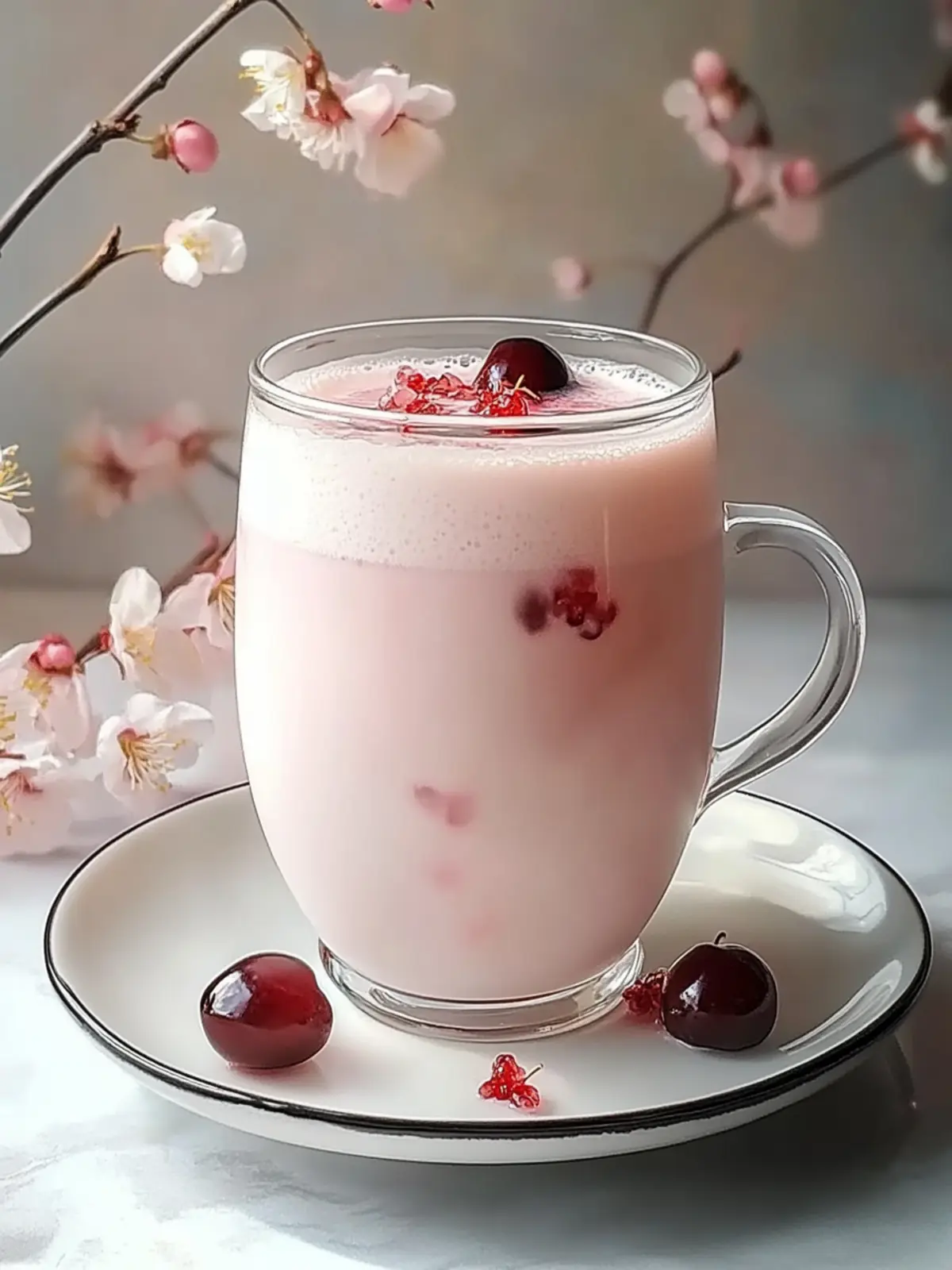Delicious Cherry Earl Grey Milk Tea Cozy Customizable Bliss 4 Delicious Cherry Earl Grey Milk Tea