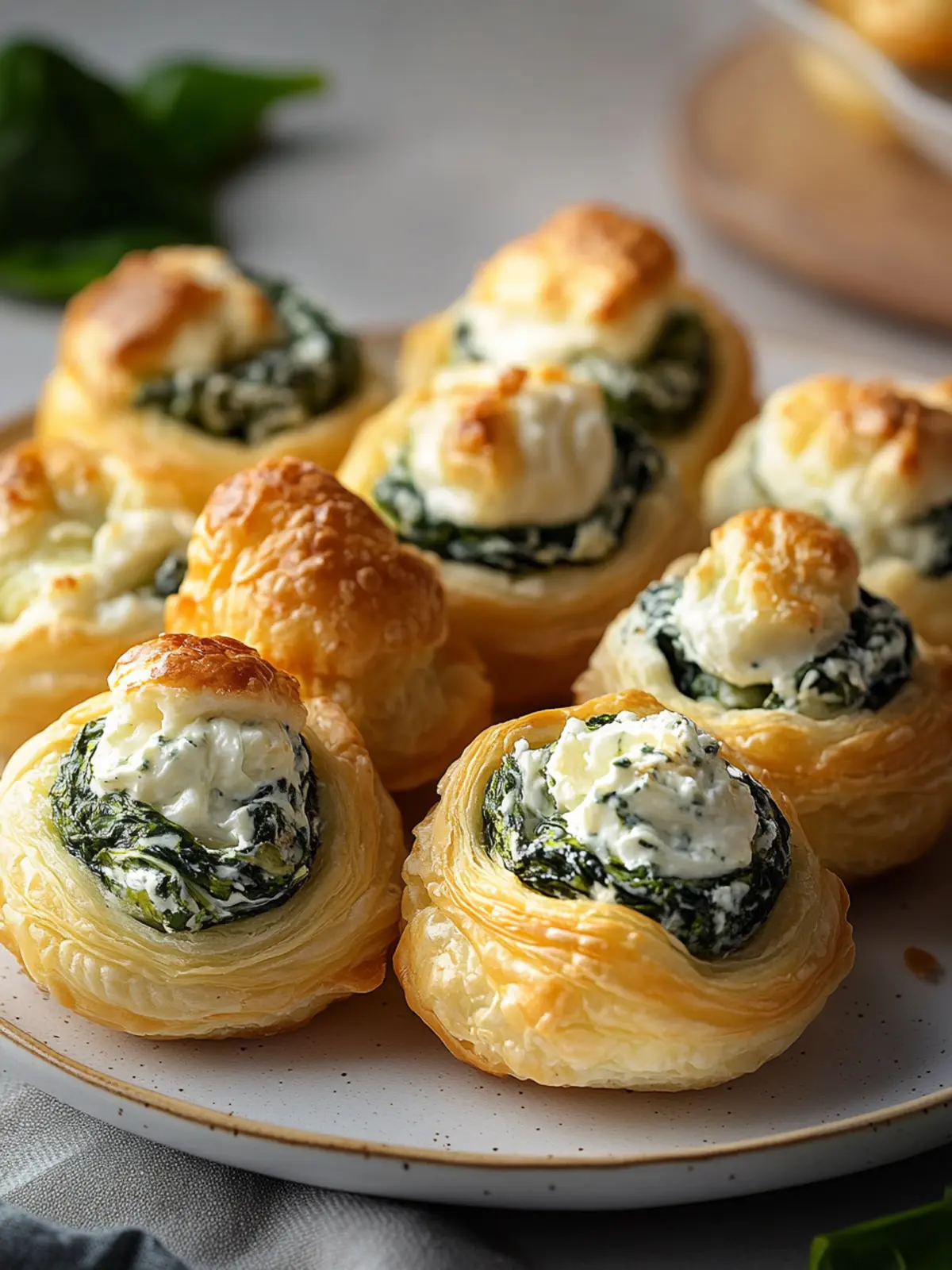 Irresistible Spinach Puffs with Cream Cheese for Every Party 3 Spinach Puffs with Cream Cheese