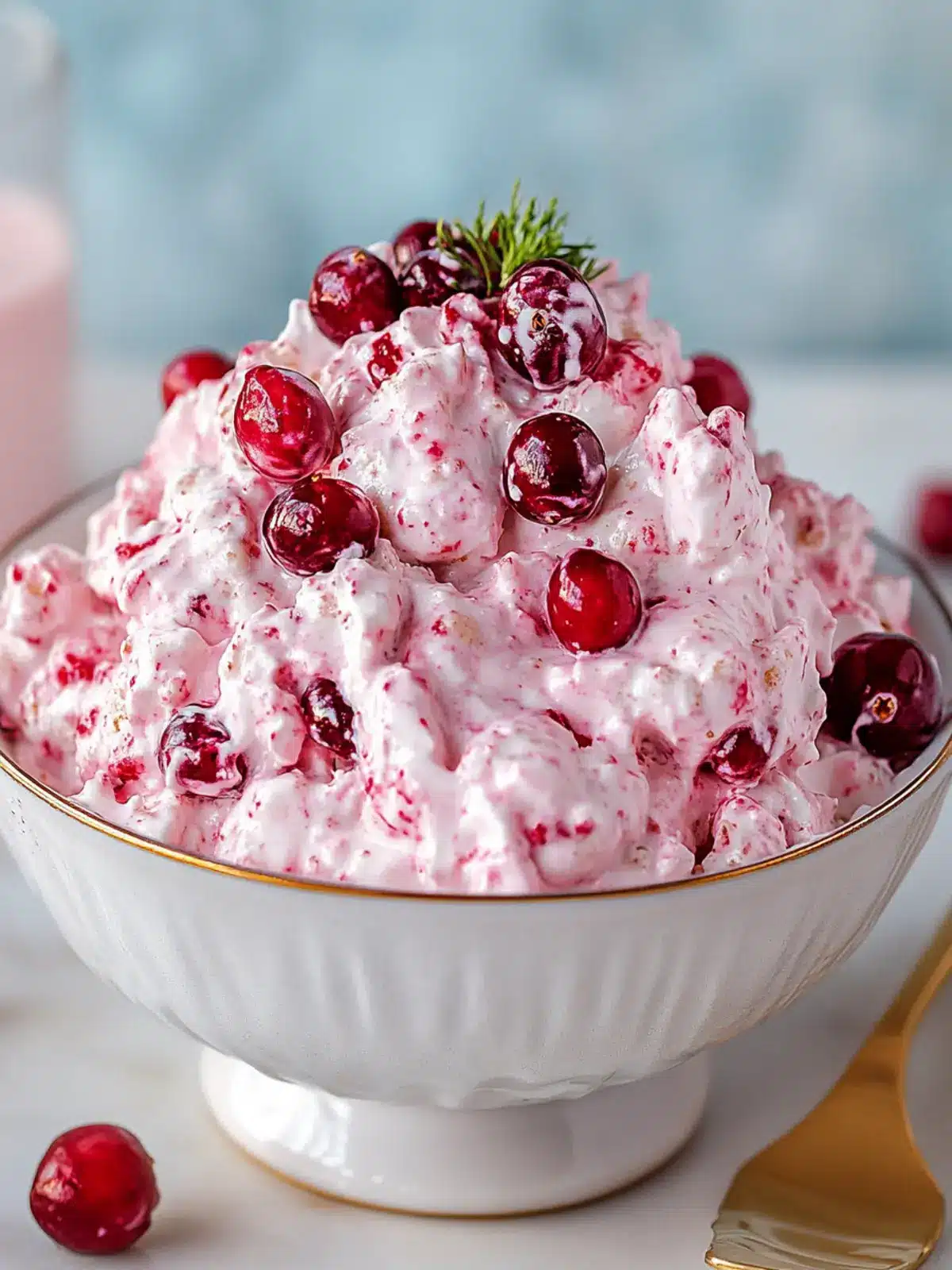 Cranberry Fluff Salad: Quick, Creamy Holiday Bliss Awaits 2 Cranberry Fluff Salad