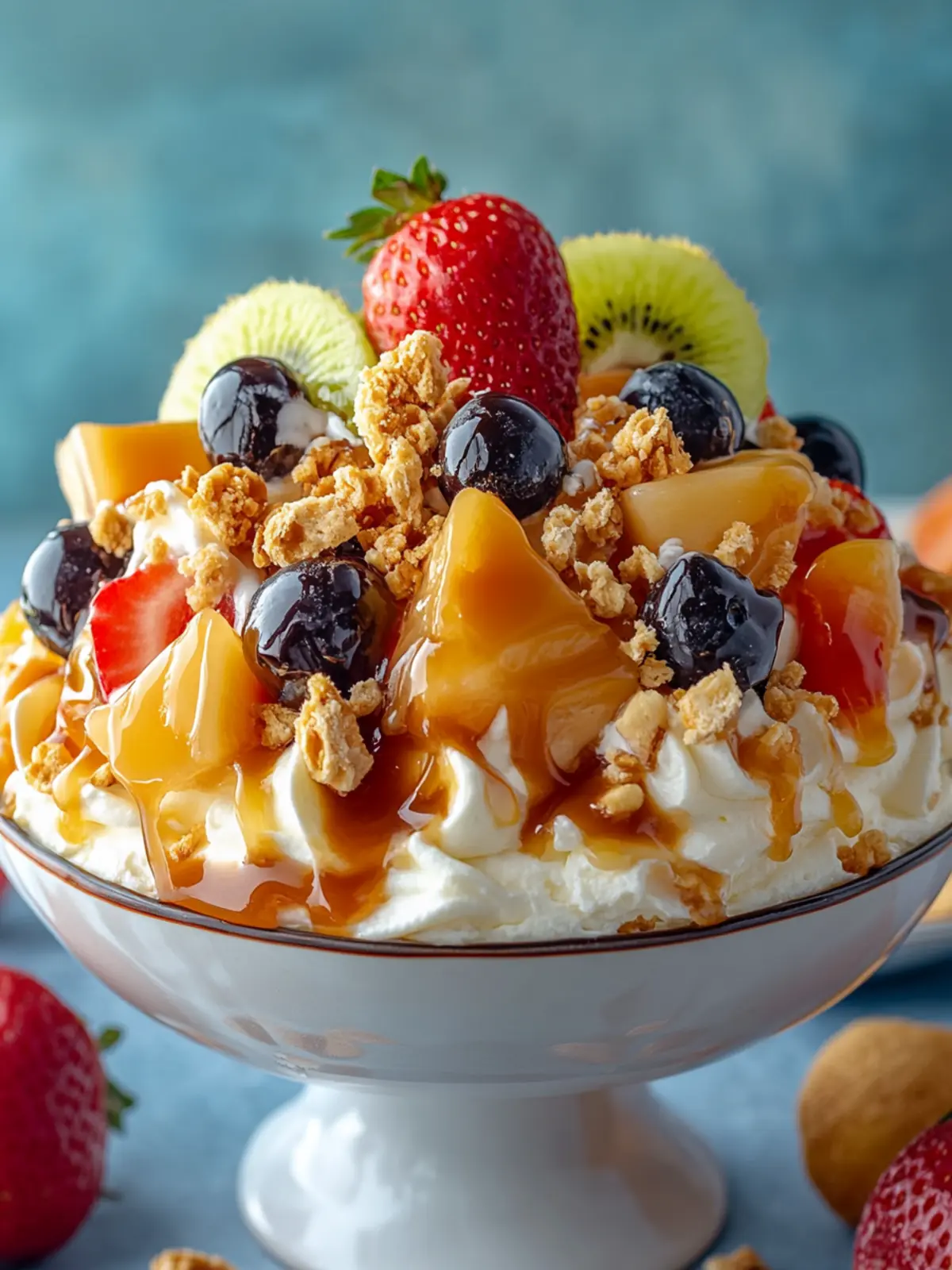 Caramel Crunch Cheesecake Fruit Salad That Wow Your Guests 4 Caramel Crunch Cheesecake Fruit Salad
