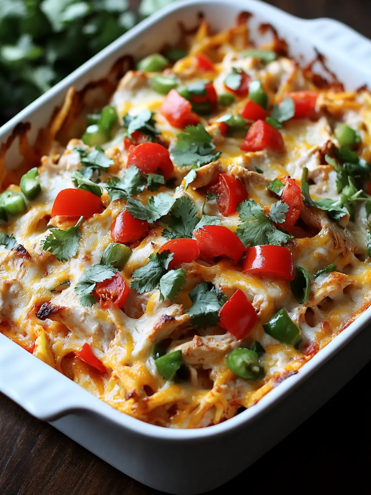 Creamy Chicken Fajita Casserole: Comfort Food in Minutes 3 Creamy Chicken Fajita Casserole